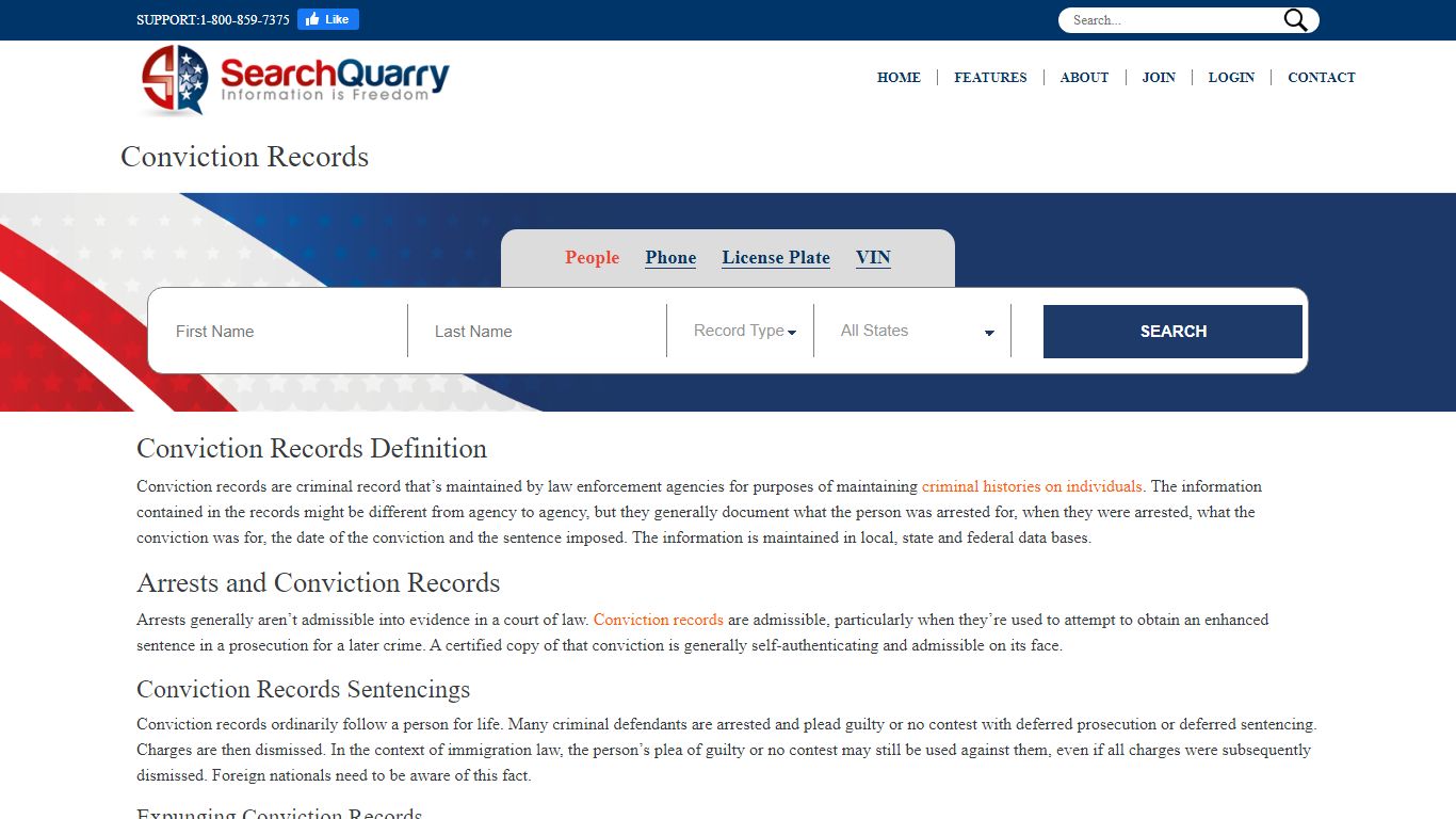 Conviction Records Definition - SearchQuarry.com