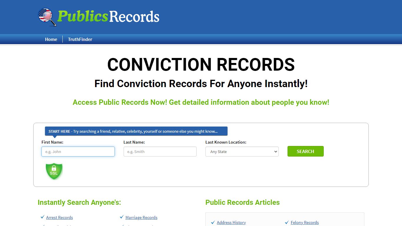 Find Conviction Records For Anyone